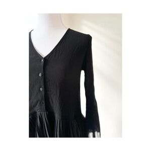 Zara Black Layered Long Sleeve Dress